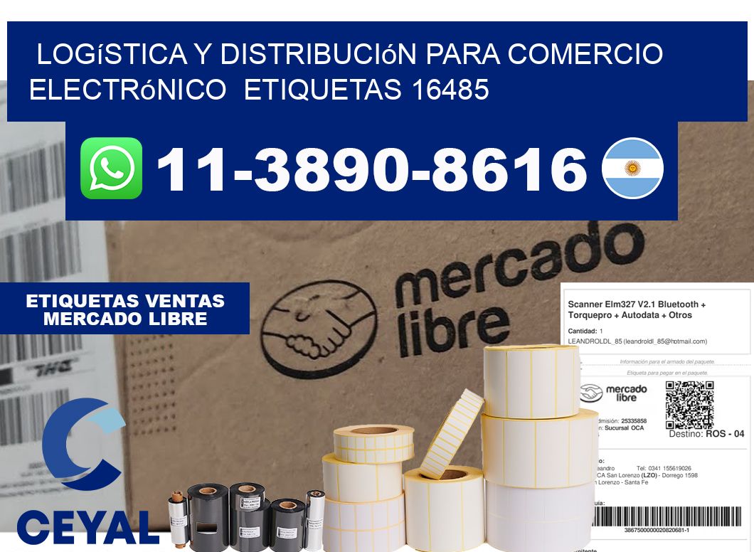 Logística y distribución para comercio electrónico  etiquetas 16485