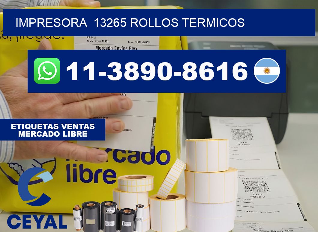 impresora 13265 rollos termicos