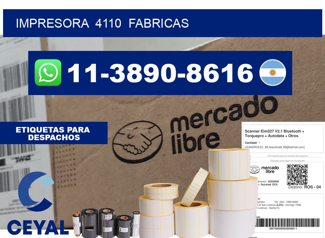 impresora 4110 fabricas
