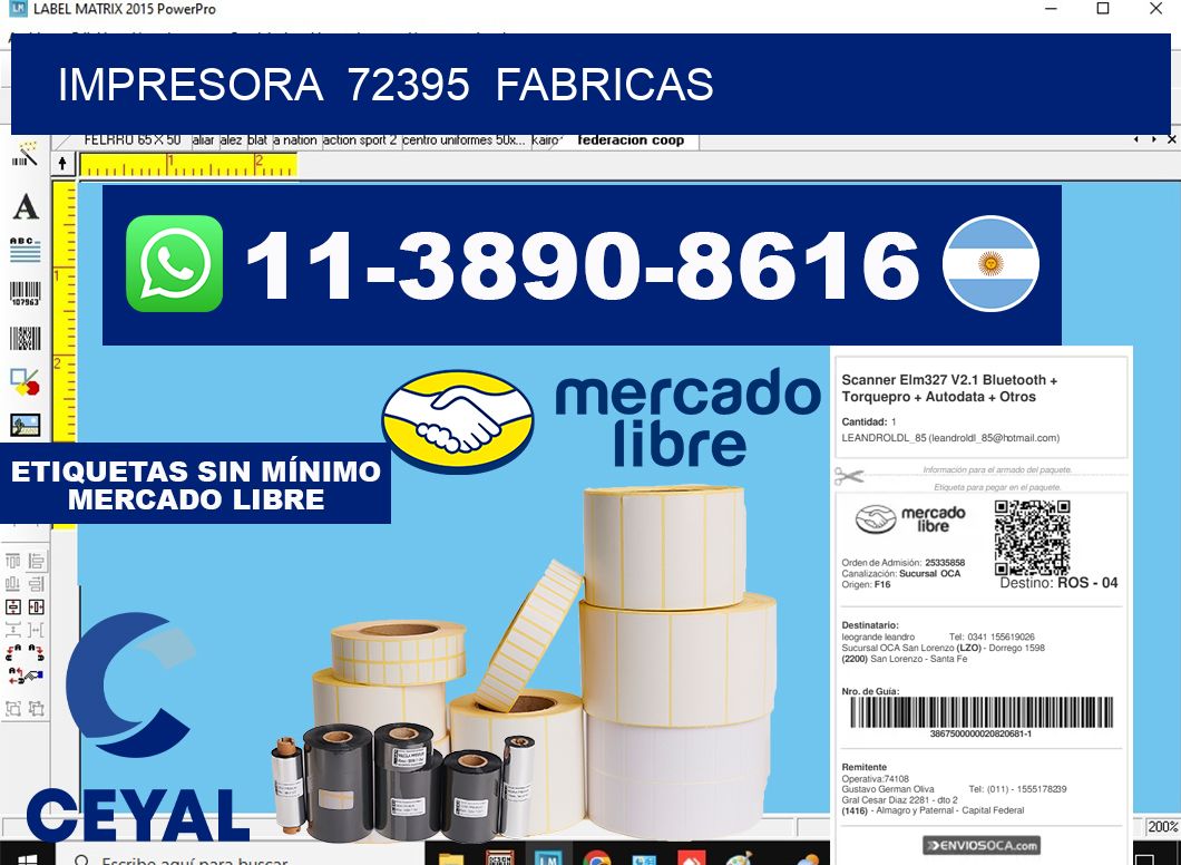 impresora 72395 fabricas