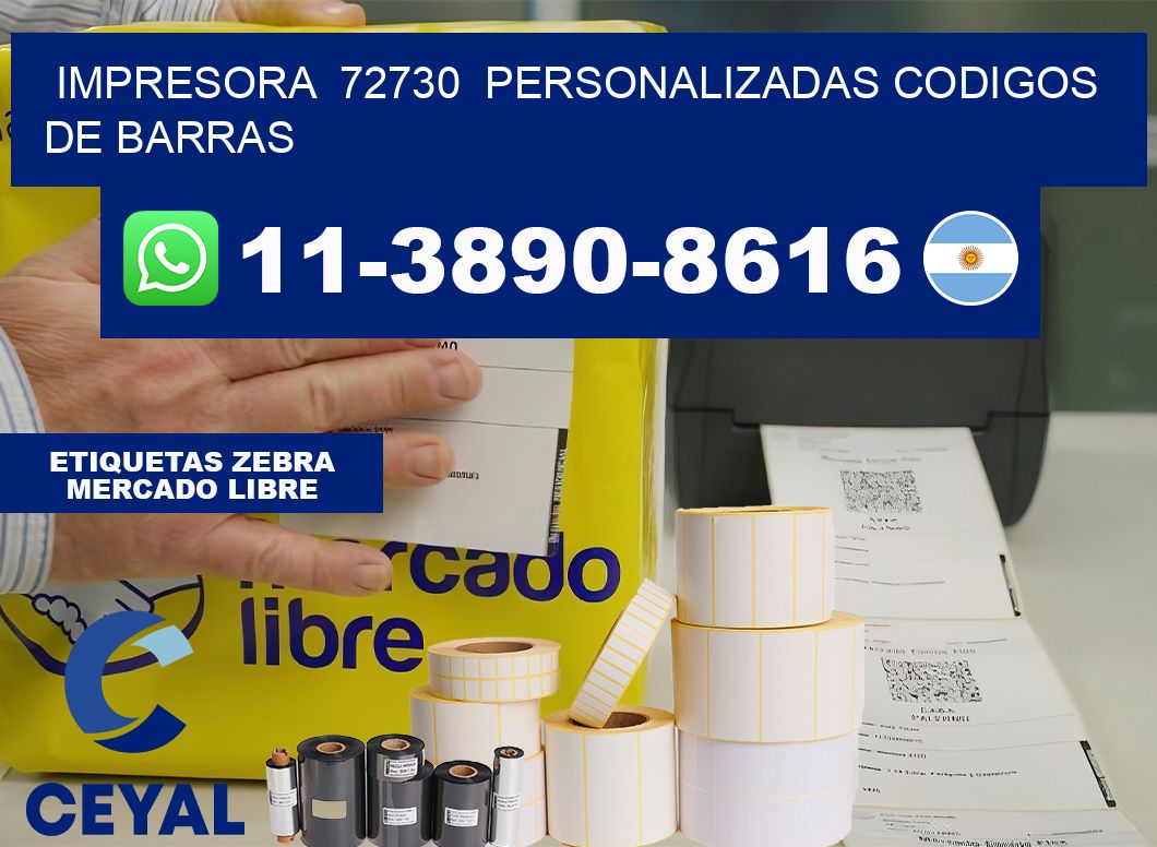 impresora  72730  personalizadas codigos de barras