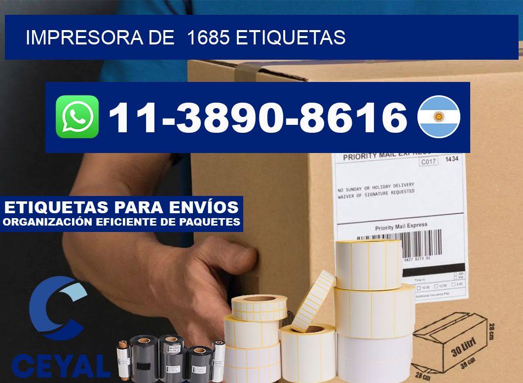 impresora de  1685 etiquetas