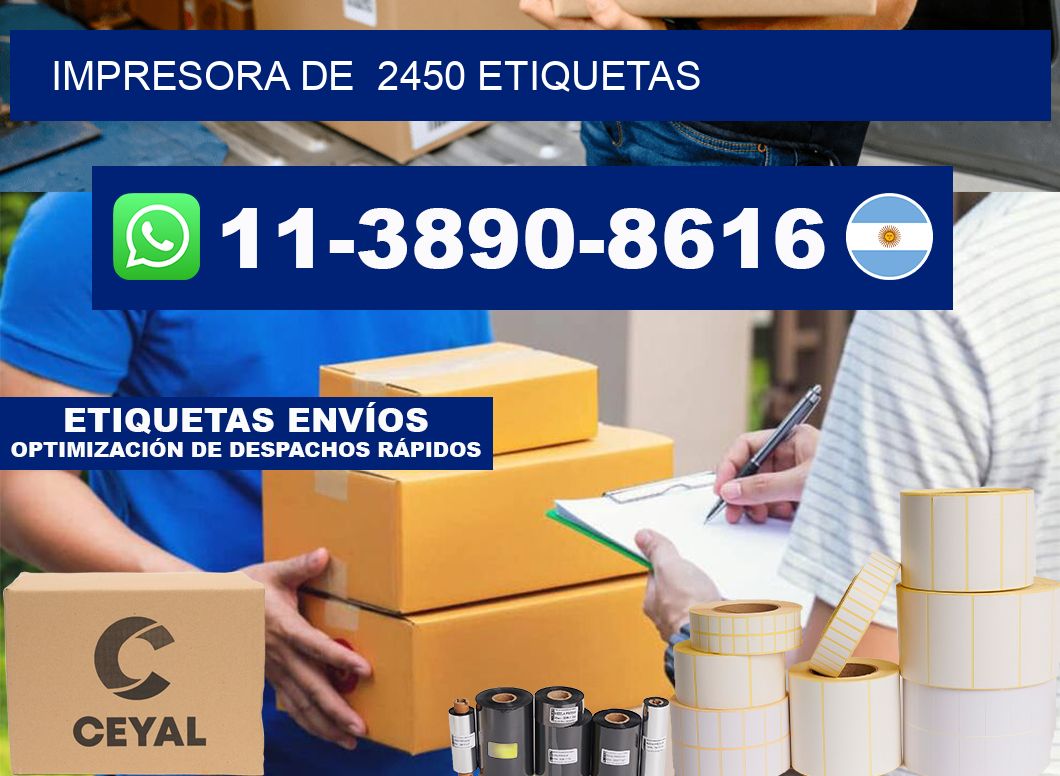 impresora de  2450 etiquetas