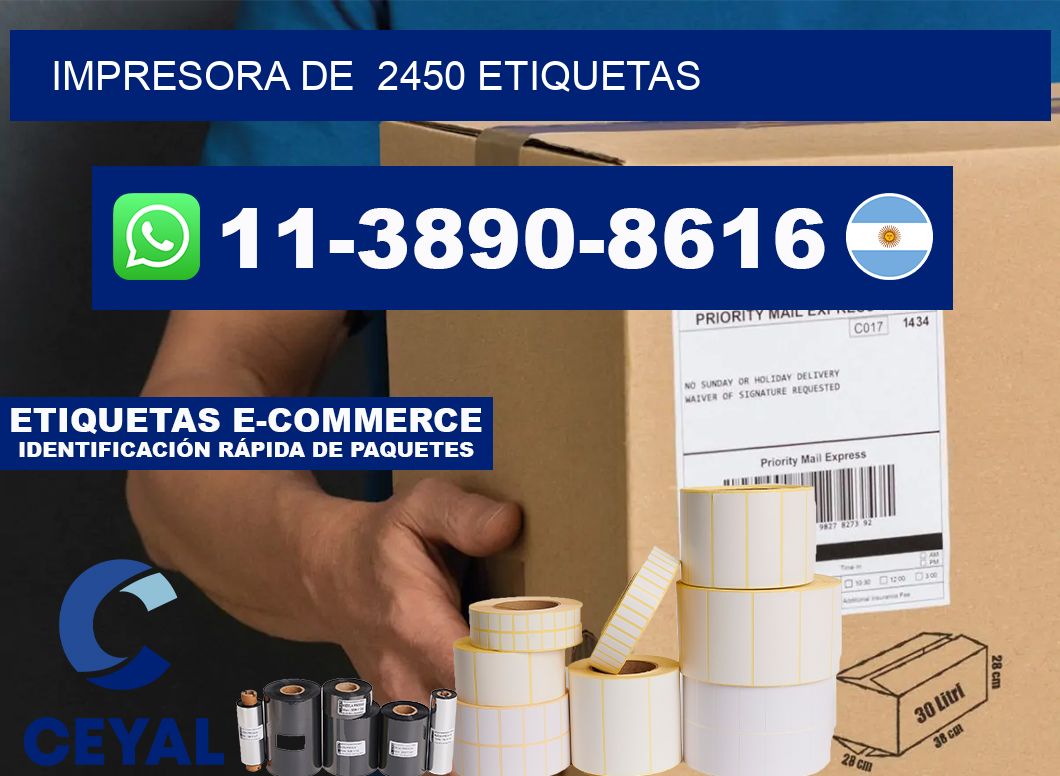 impresora de  2450 etiquetas