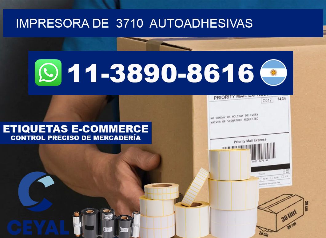 impresora de 3710 autoadhesivas