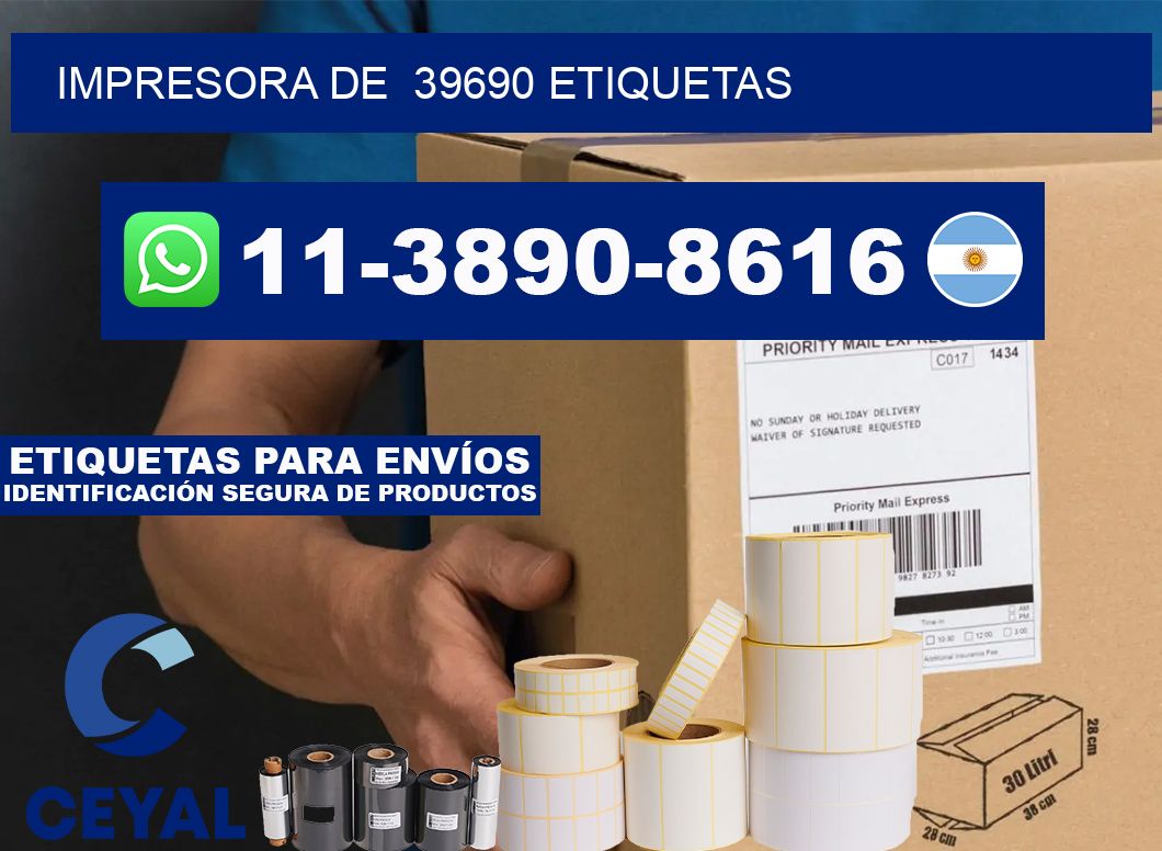 impresora de  39690 etiquetas