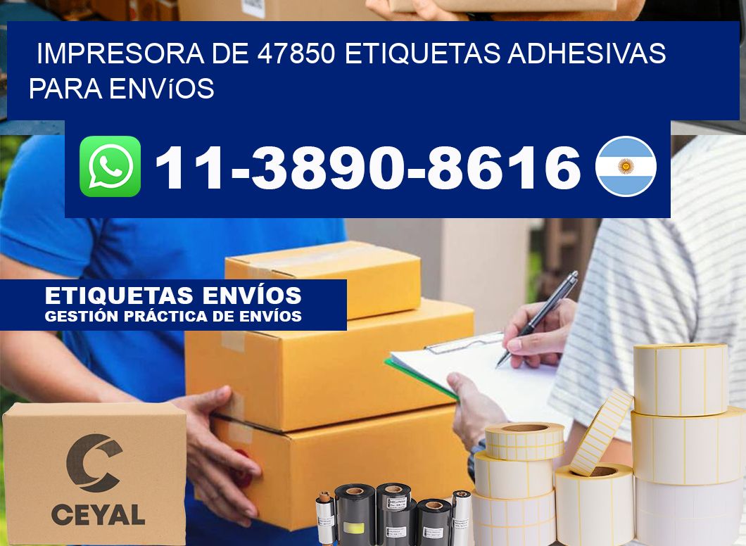 impresora de 47850 etiquetas adhesivas para envíos