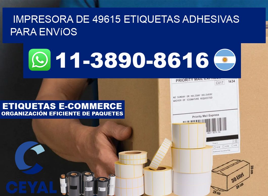 impresora de 49615 etiquetas adhesivas para envíos