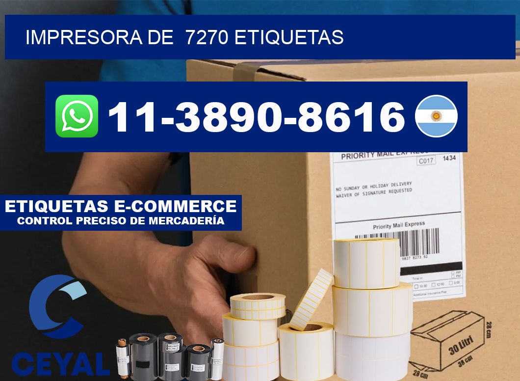 impresora de  7270 etiquetas