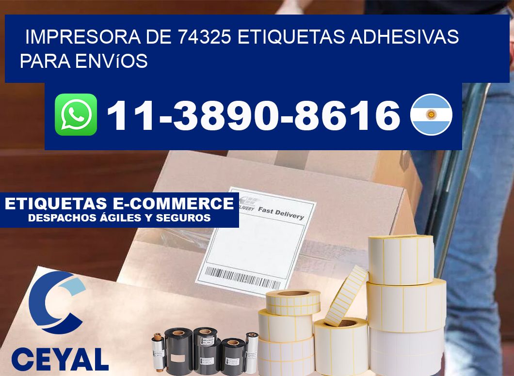 impresora de 74325 etiquetas adhesivas para envíos