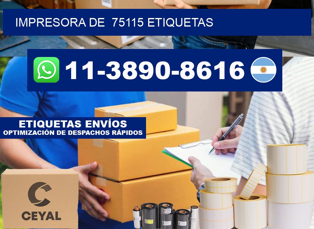 impresora de  75115 etiquetas