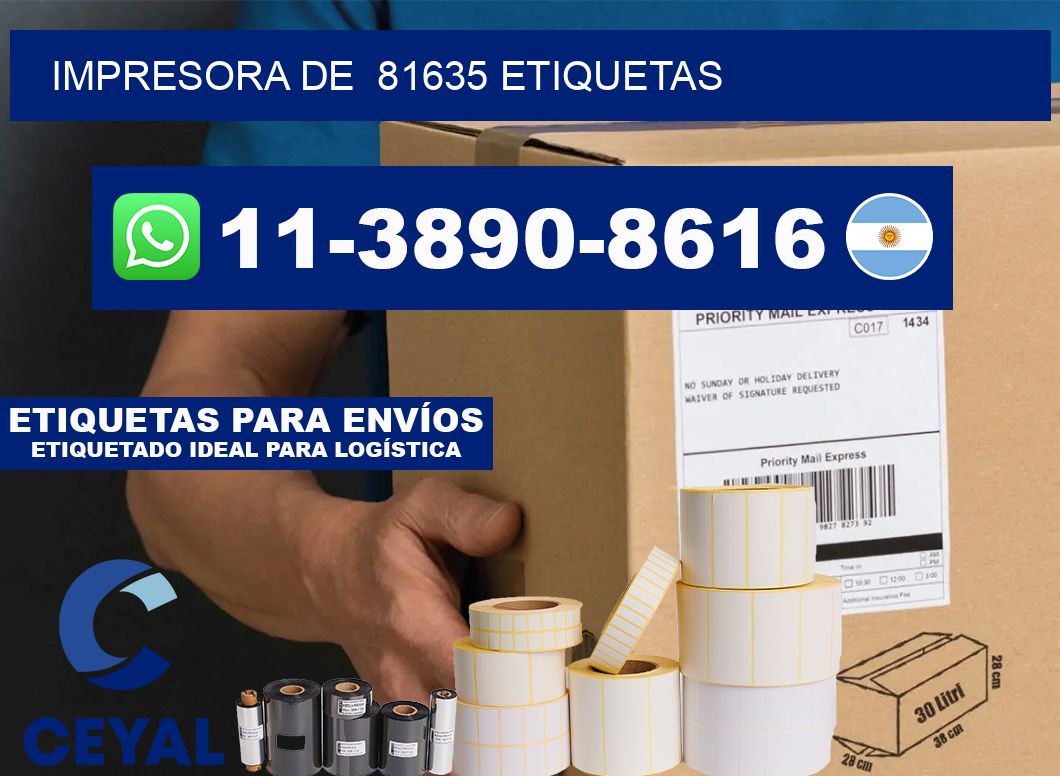 impresora de  81635 etiquetas