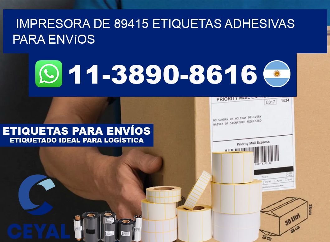 impresora de 89415 etiquetas adhesivas para envíos
