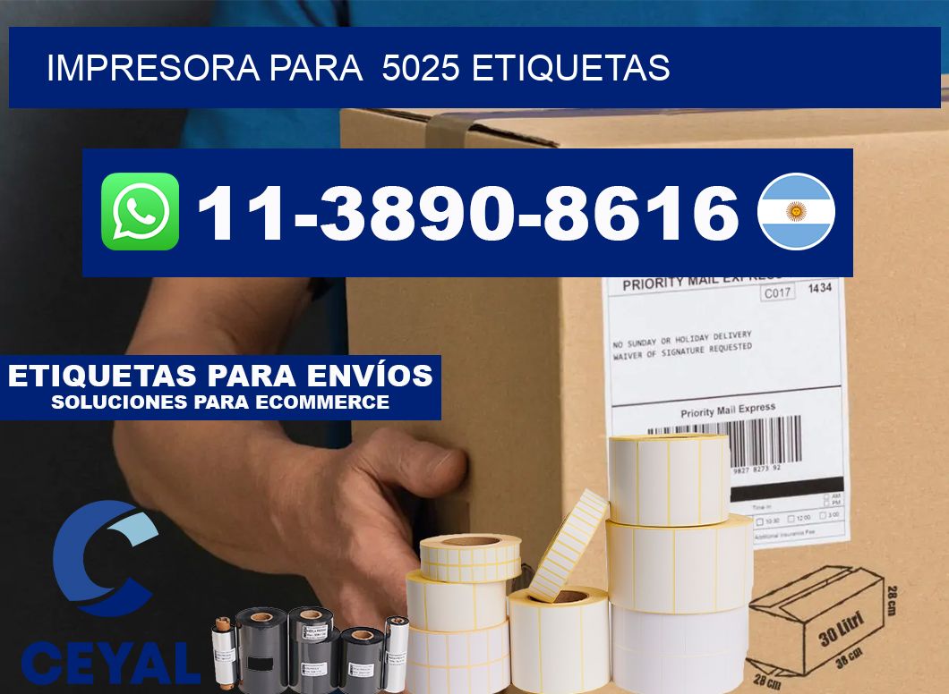 impresora para 5025 etiquetas