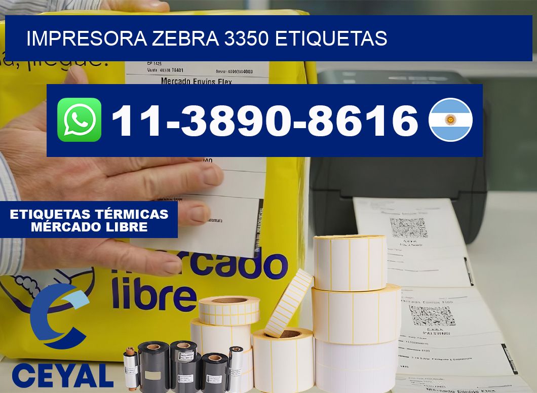 impresora zebra 3350 etiquetas