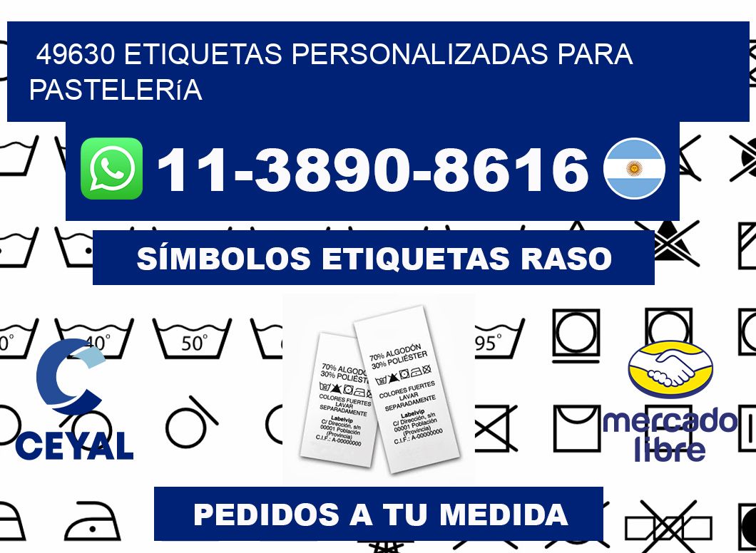 49630 etiquetas personalizadas para pastelería