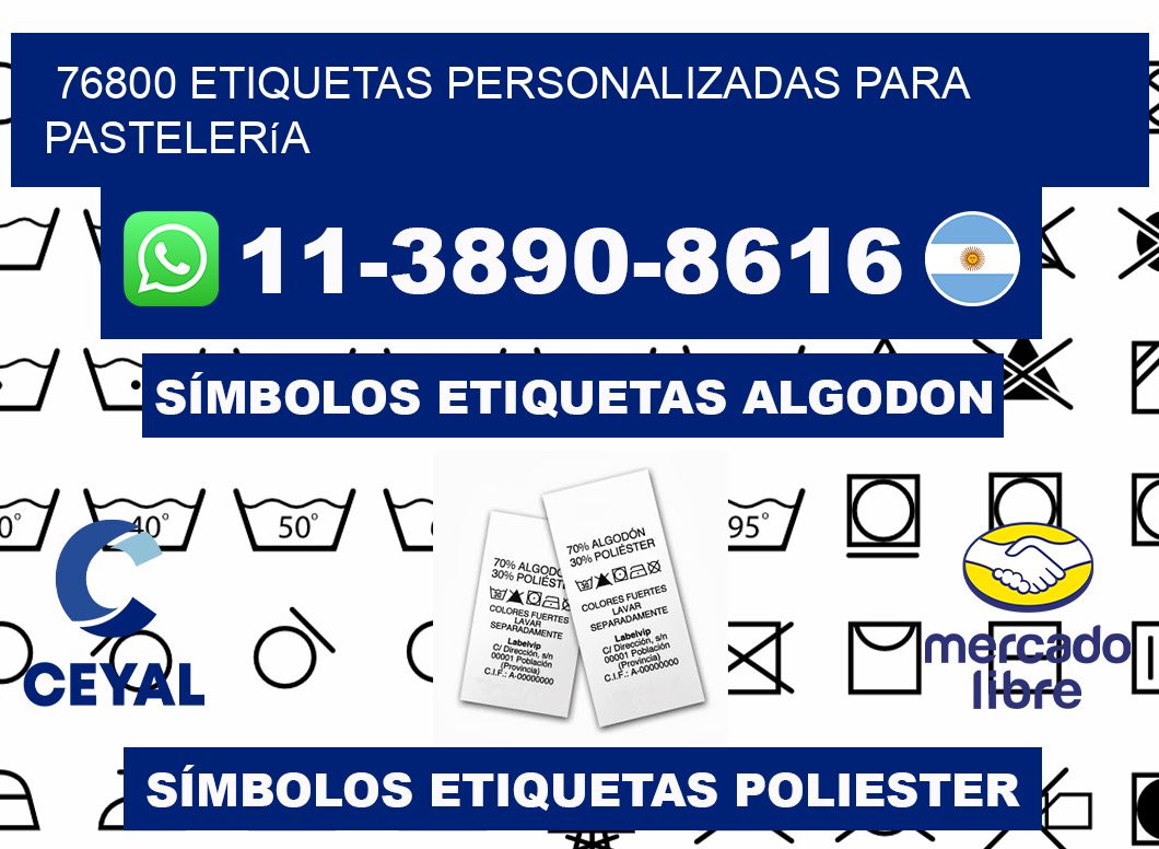 76800 etiquetas personalizadas para pastelería