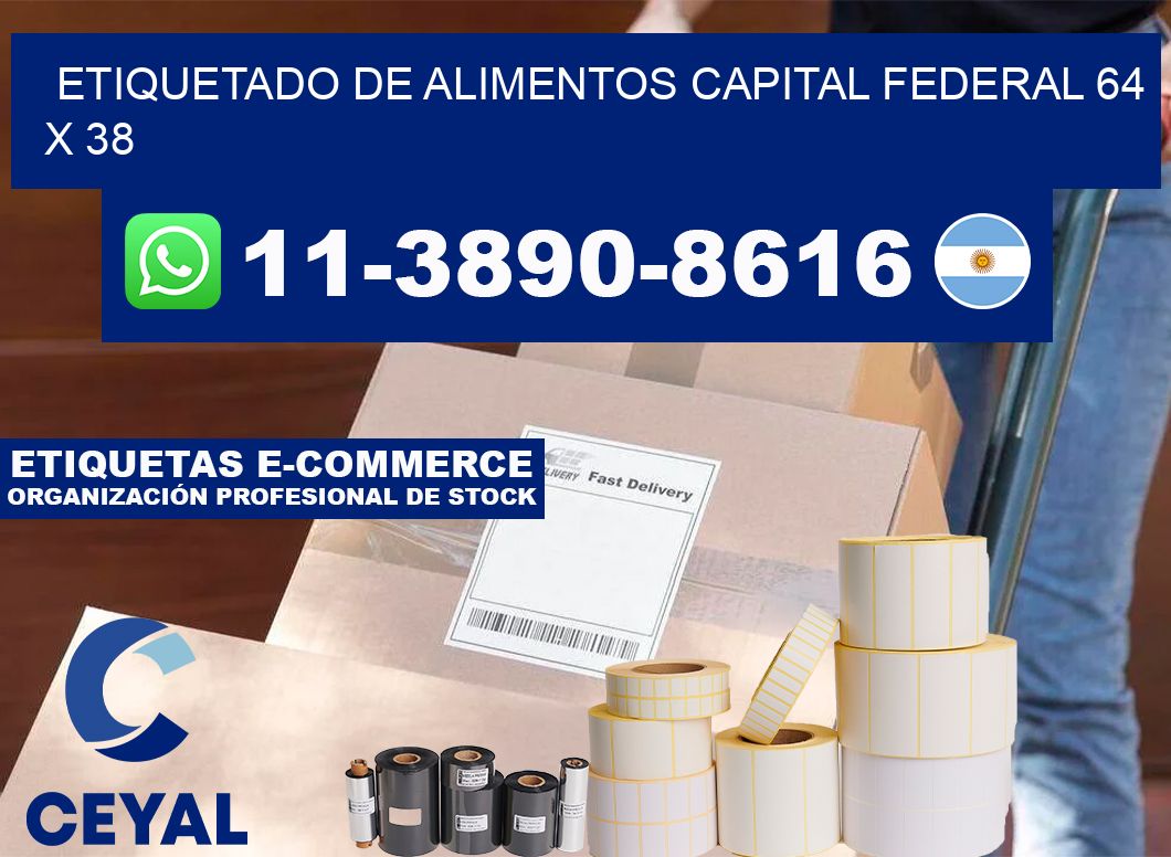 Etiquetado de alimentos capital federal 64 x 38