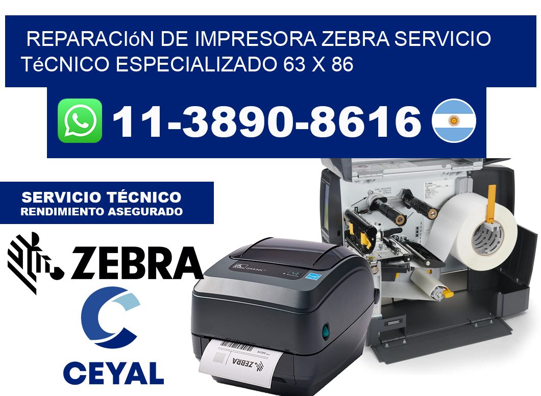 Reparación de Impresora Zebra Servicio Técnico Especializado 63 x 86