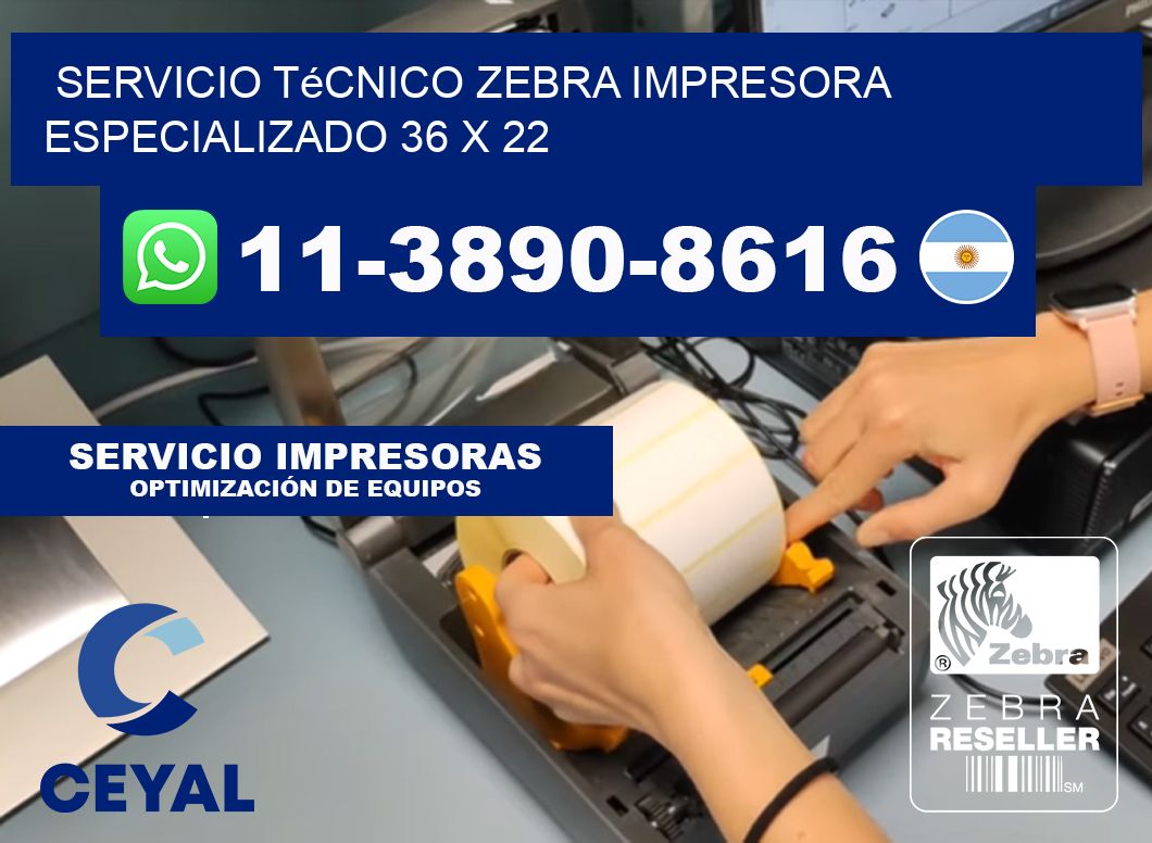 Servicio Técnico Zebra Impresora Especializado 36 x 22