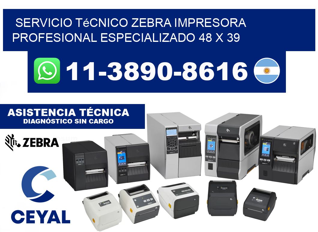 Servicio Técnico Zebra Impresora Profesional Especializado 48 x 39