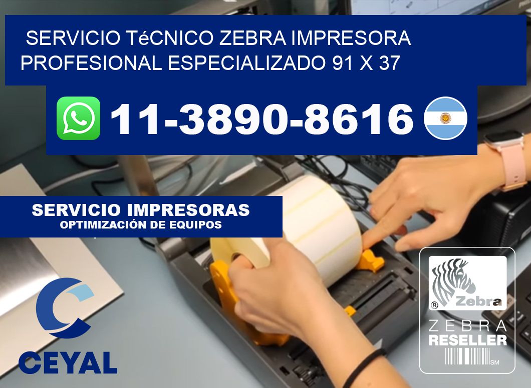 Servicio Técnico Zebra Impresora Profesional Especializado 91 x 37