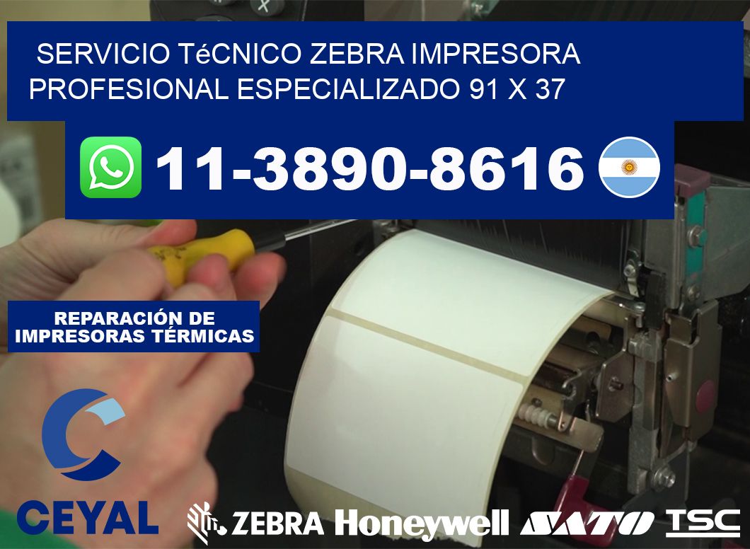 Servicio Técnico Zebra Impresora Profesional Especializado 91 x 37