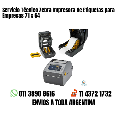 Servicio Técnico Zebra Impresora de Etiquetas para Empresas 71 x 64
