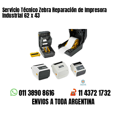 Servicio Técnico Zebra Reparación de Impresora Industrial 62 x 43