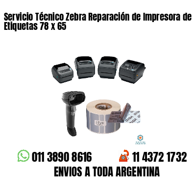 Servicio Técnico Zebra Reparación de Impresora de Etiquetas 78 x 65
