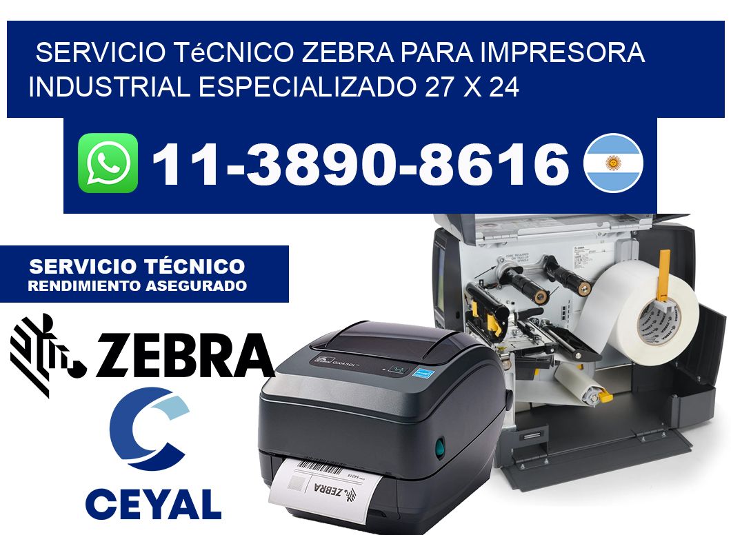 Servicio Técnico Zebra para Impresora Industrial Especializado 27 x 24