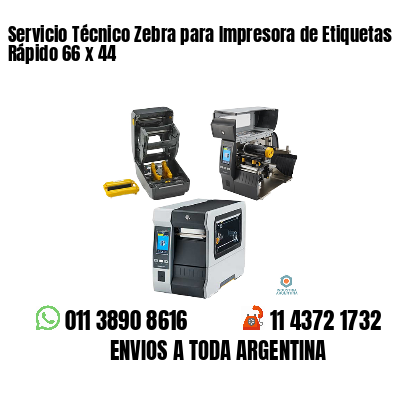 Servicio Técnico Zebra para Impresora de Etiquetas Rápido 66 x 44