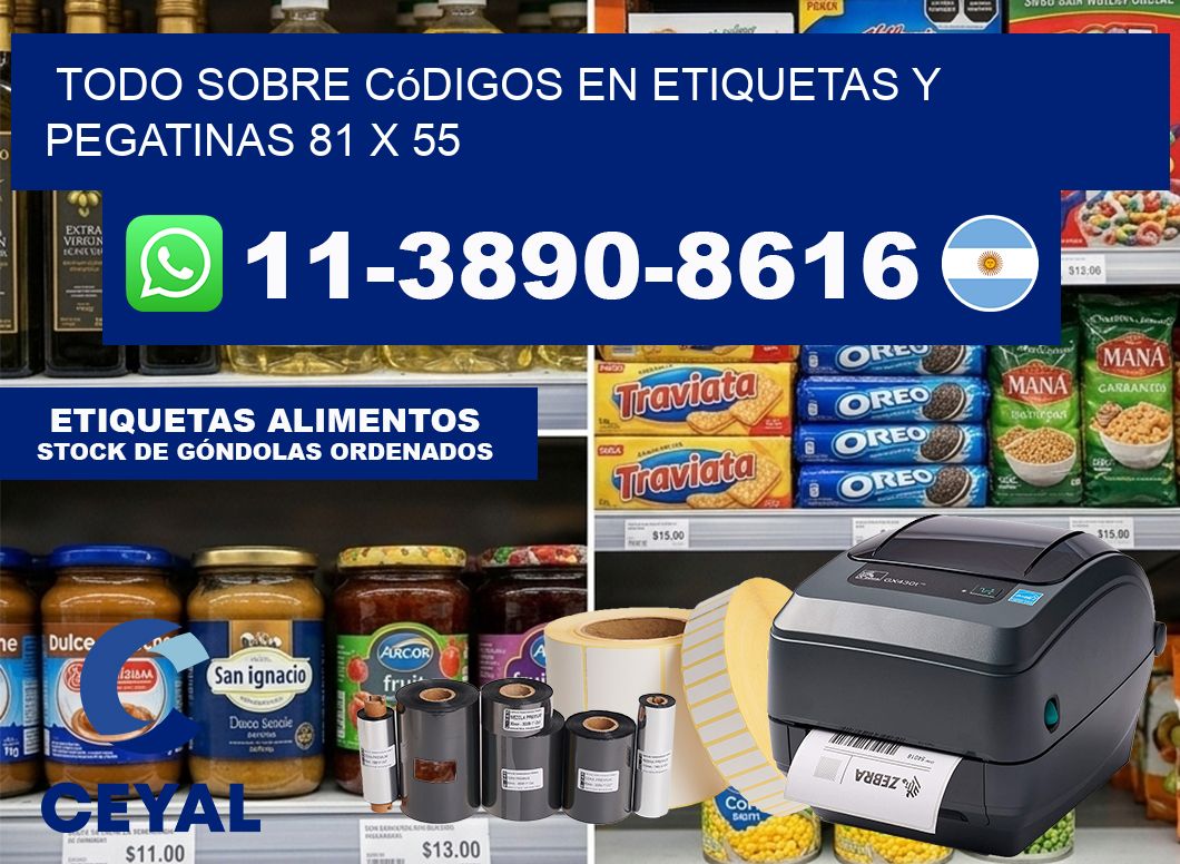 Todo sobre códigos en etiquetas y pegatinas 81 x 55