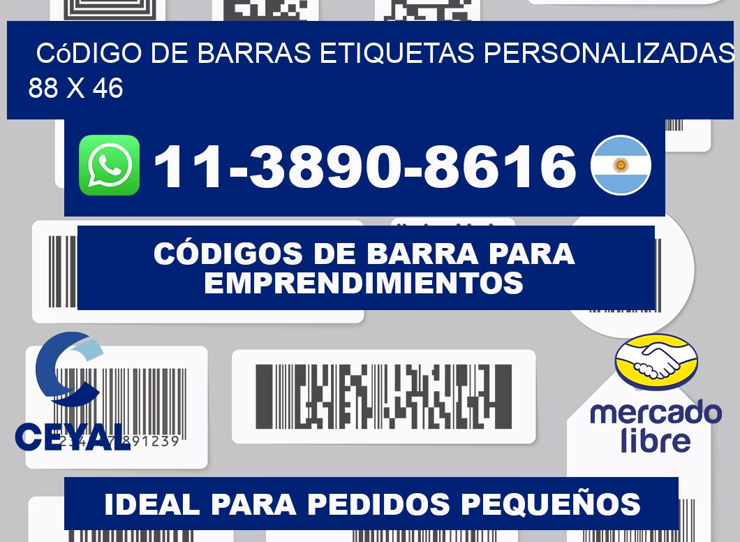 código de barras etiquetas personalizadas 88 x 46