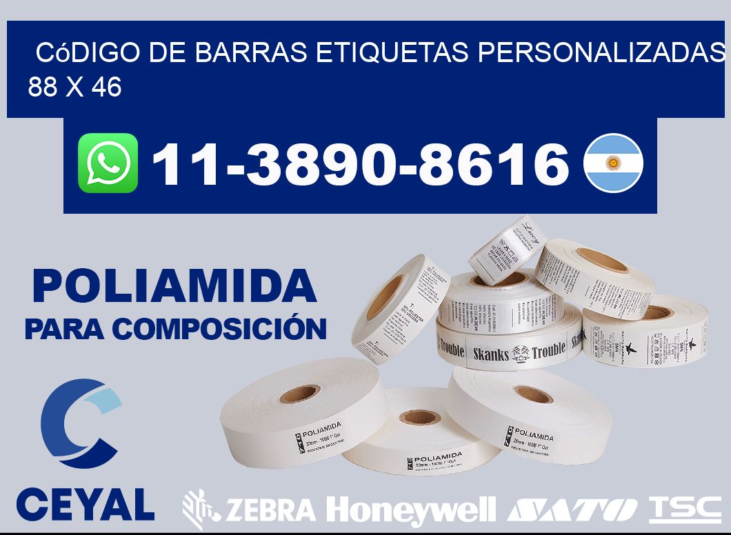 código de barras etiquetas personalizadas 88 x 46