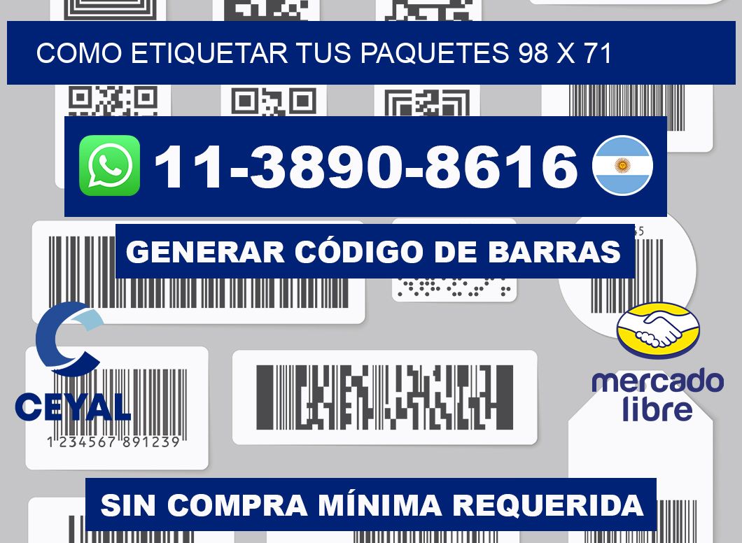 como etiquetar tus paquetes 98 x 71