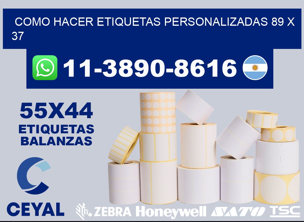 como hacer etiquetas personalizadas 89 x 37