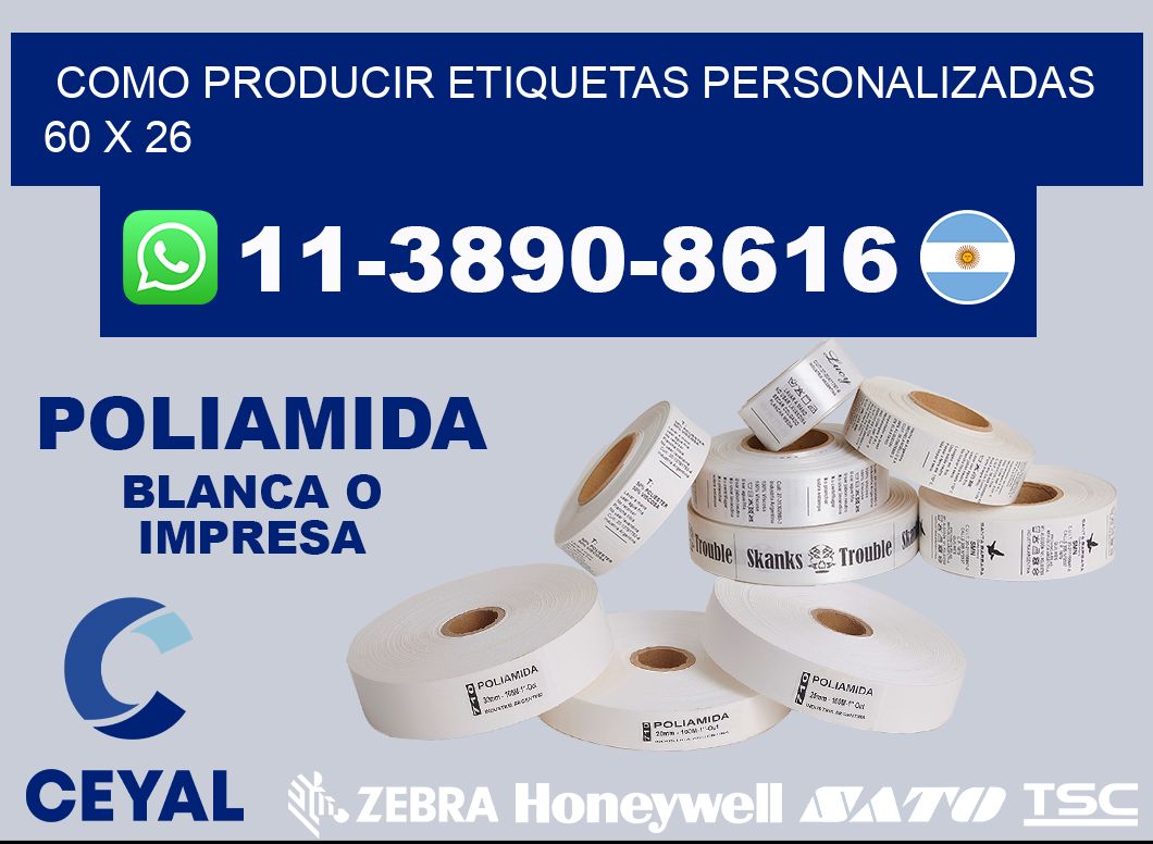 como producir etiquetas personalizadas 60 x 26