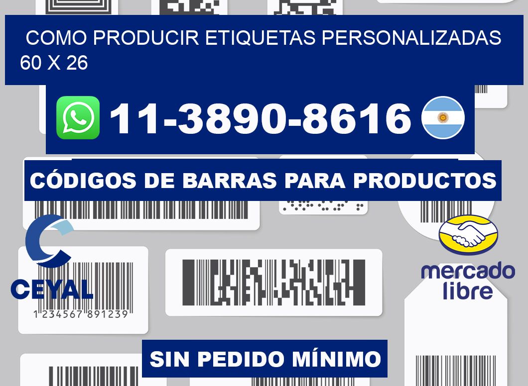 como producir etiquetas personalizadas 60 x 26