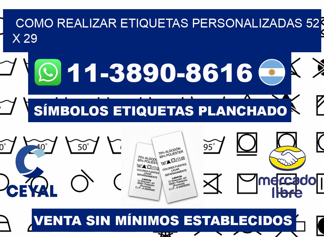 como realizar etiquetas personalizadas 52 x 29