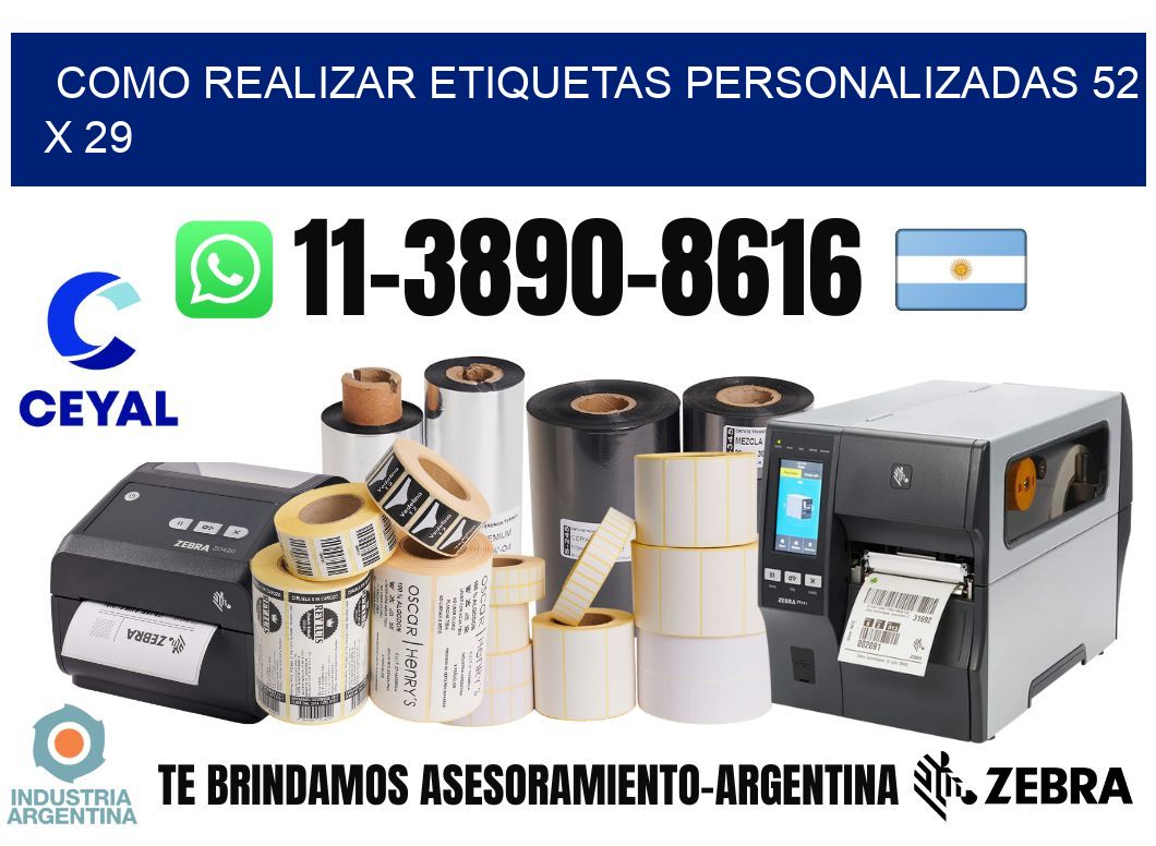 como realizar etiquetas personalizadas 52 x 29