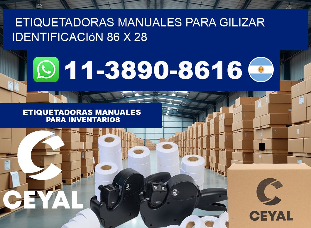 etiquetadoras manuales para gilizar identificación 86 x 28
