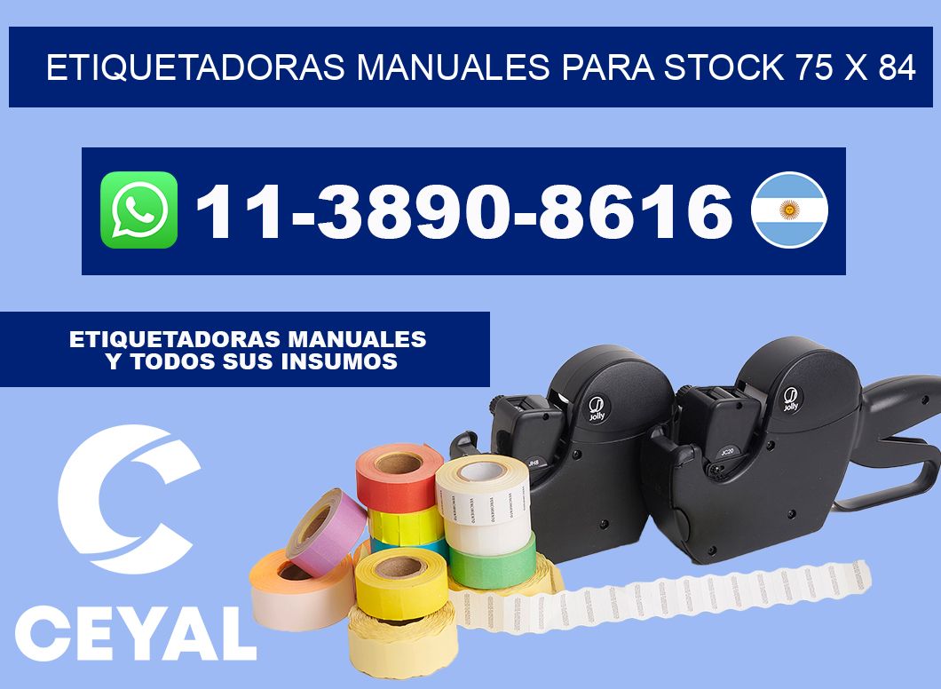 etiquetadoras manuales para stock 75 x 84