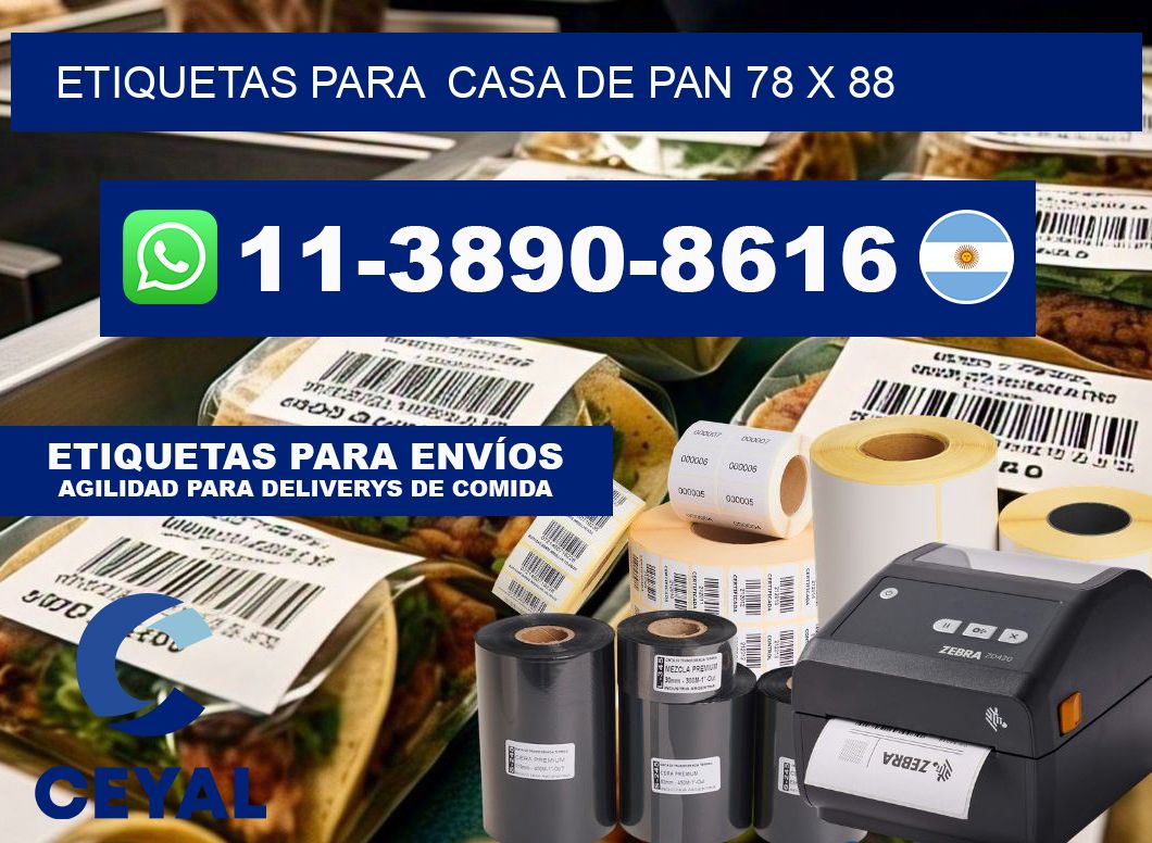 etiquetas para Casa de pan 78 x 88