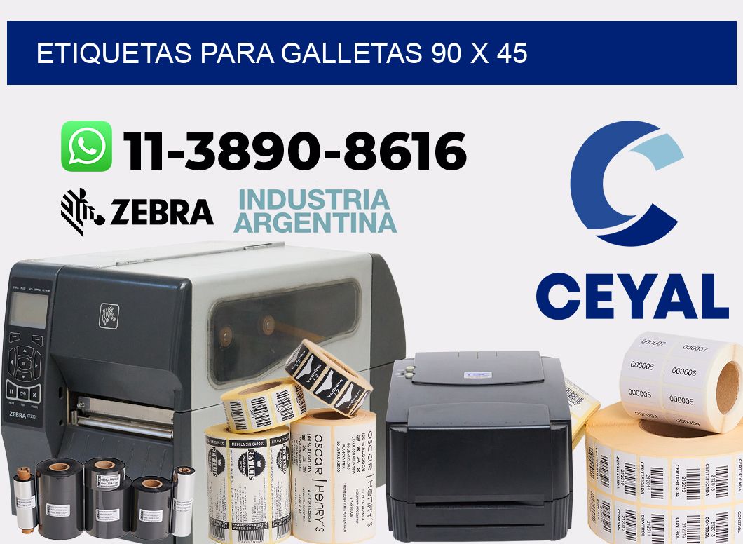 etiquetas para Galletas 90 x 45