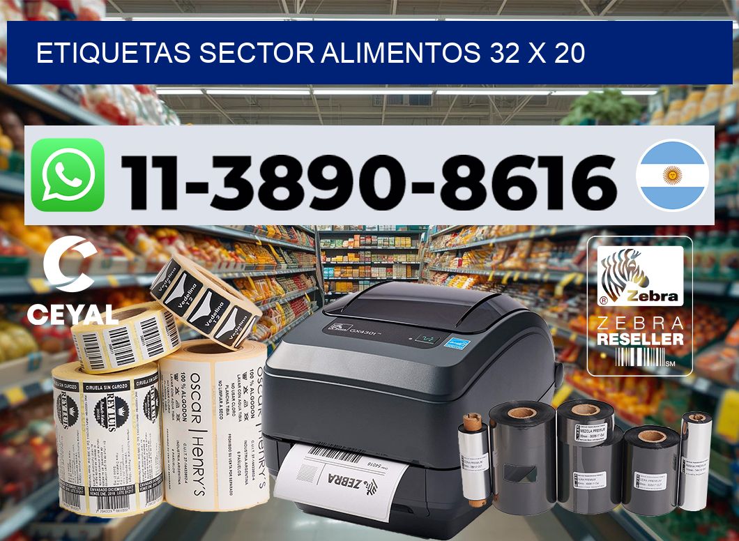 etiquetas sector alimentos 32 x 20