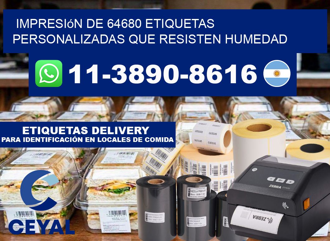 impresión de 64680 etiquetas personalizadas que resisten humedad