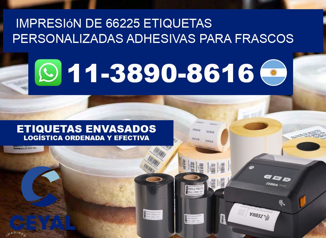 impresión de 66225 etiquetas personalizadas adhesivas para frascos