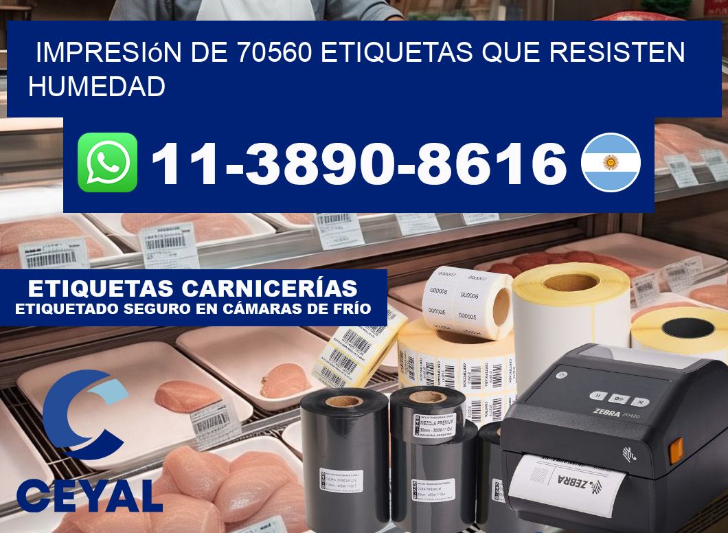 impresión de 70560 etiquetas que resisten humedad