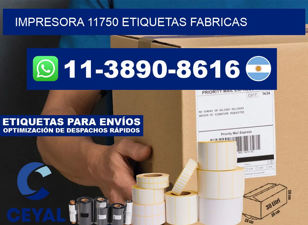 impresora 11750 etiquetas fabricas